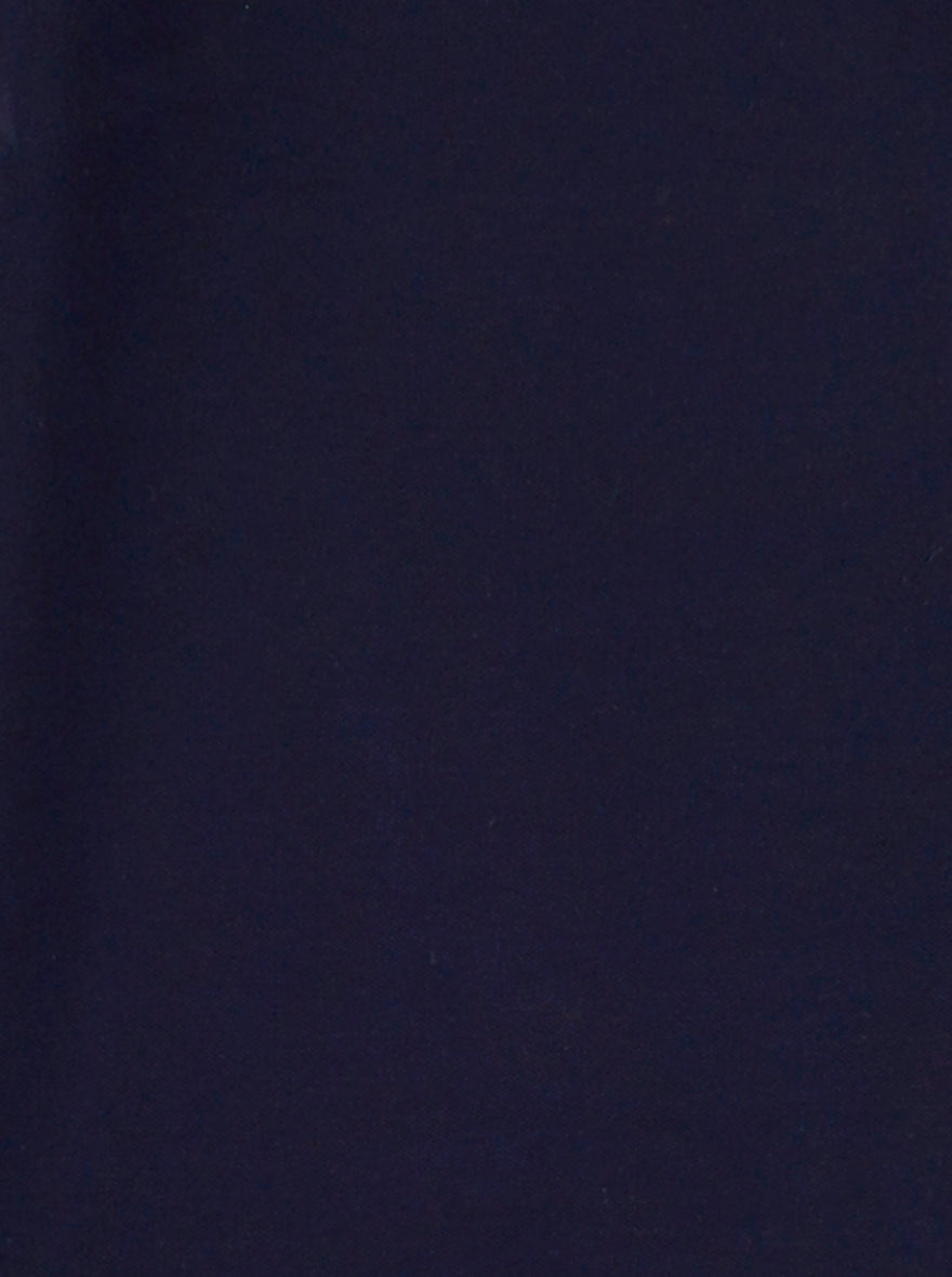 Navy Blue Solid Slim Fit Polo T-Shirt | Greenfibre