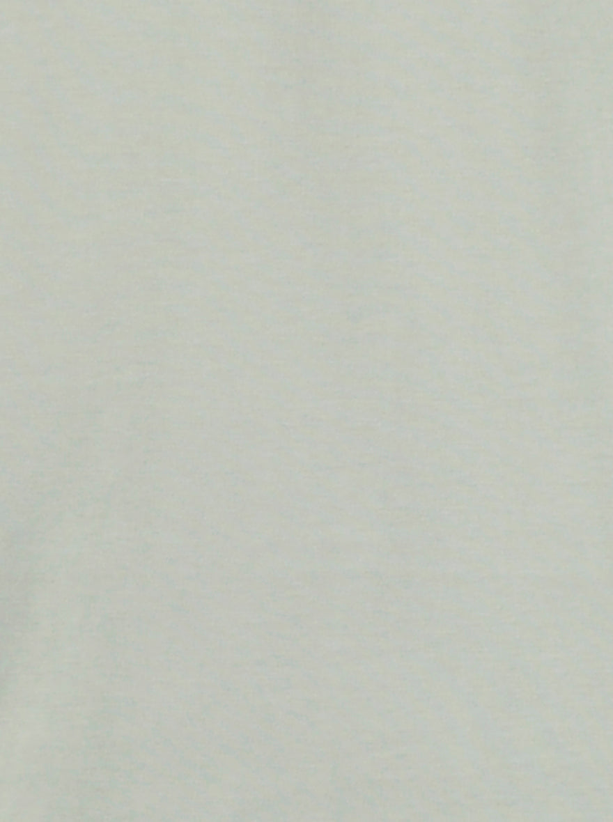 Light Green Printed Slim Fit T-Shirt | Greenfibre