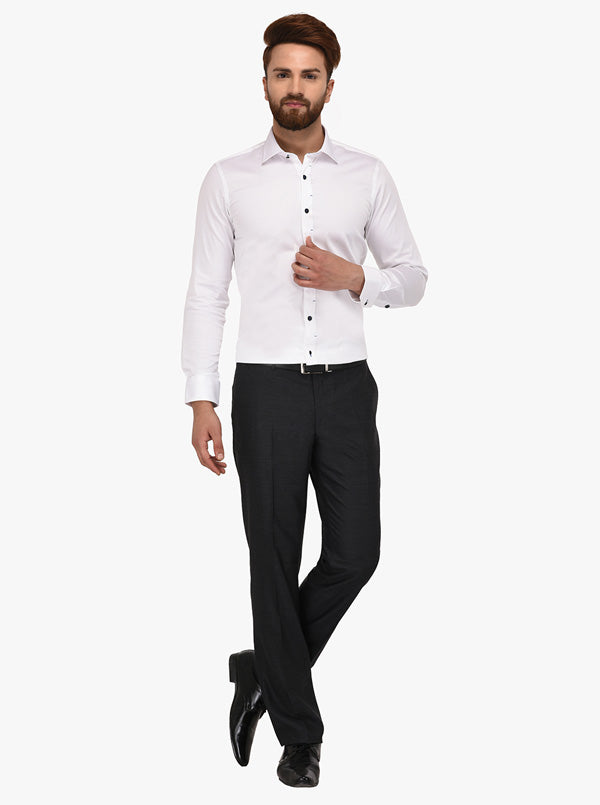 Wyre White Slim Fit Party Wear Shirt