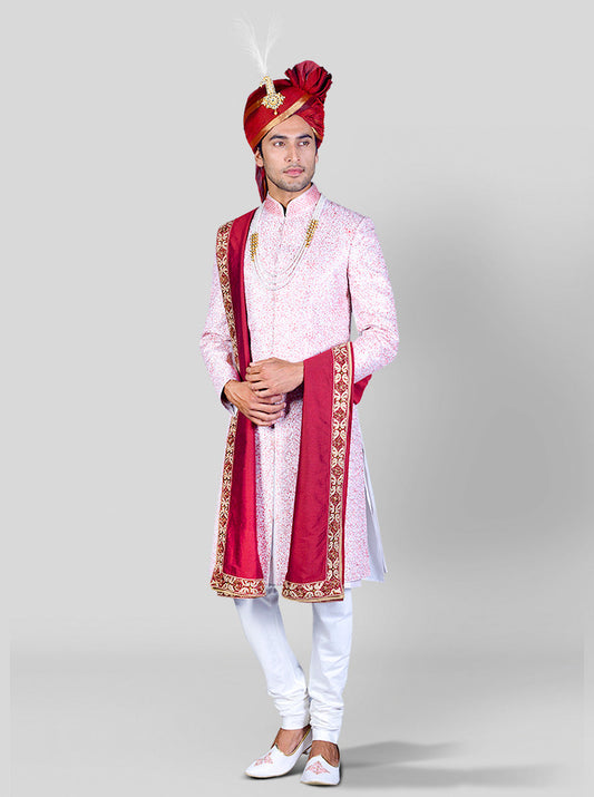 Light Pink Sherwani | Siddhesh Chauhan