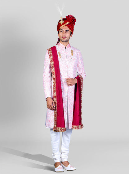 Light Pink Sherwani | Siddhesh Chauhan