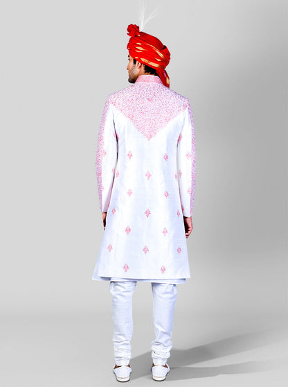 Light Pink Sherwani | Siddhesh Chauhan