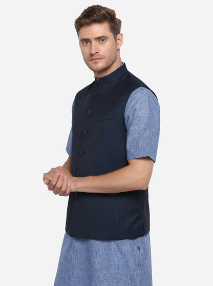 Navy Blue Modi Jacket | JadeBlue