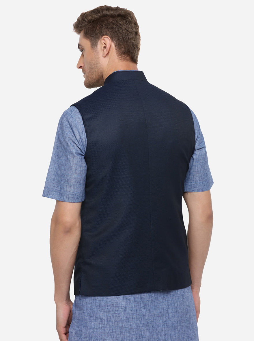 Navy Blue Modi Jacket | JadeBlue