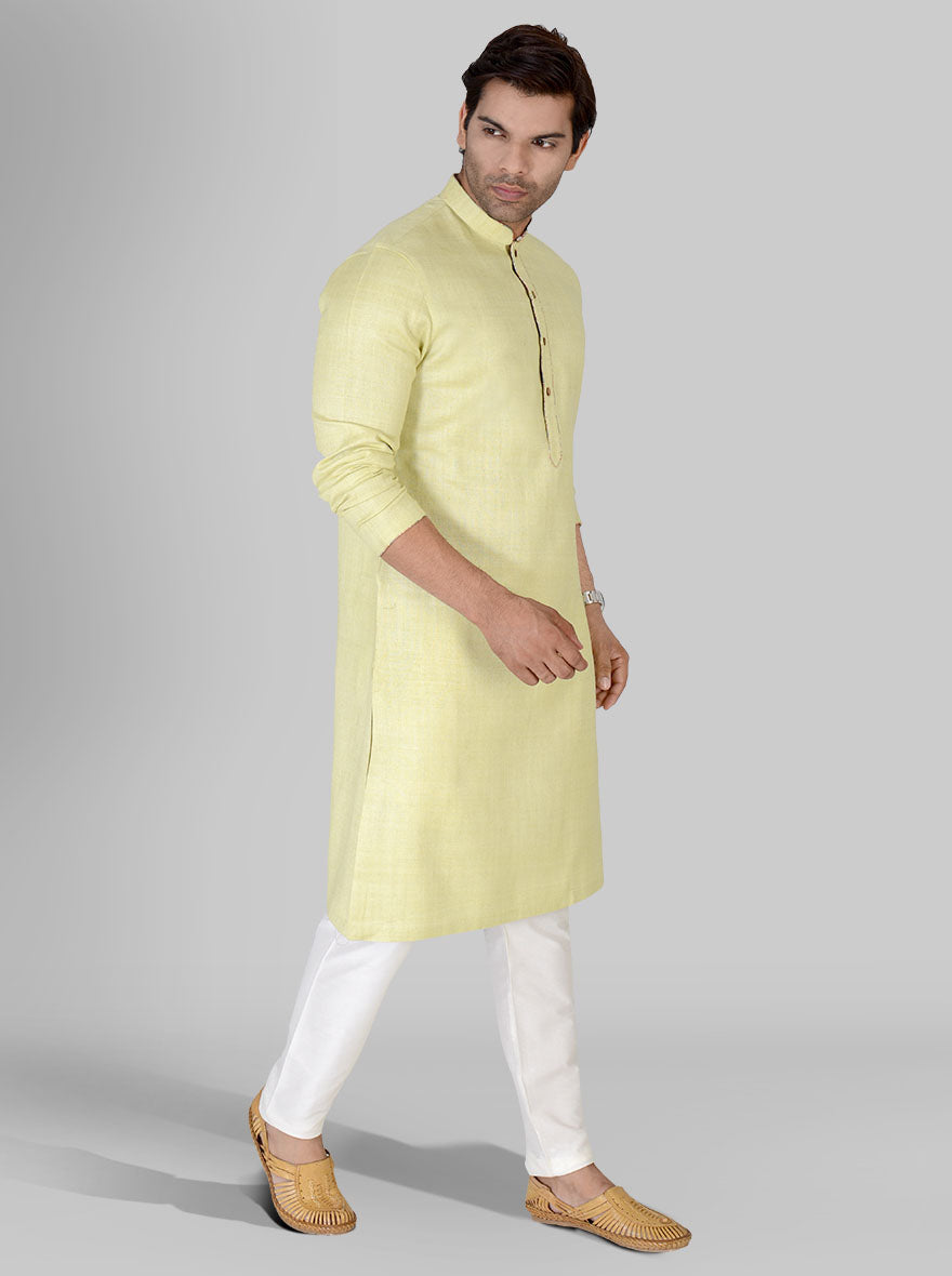 Light Lime Green Kurta Set | TULA