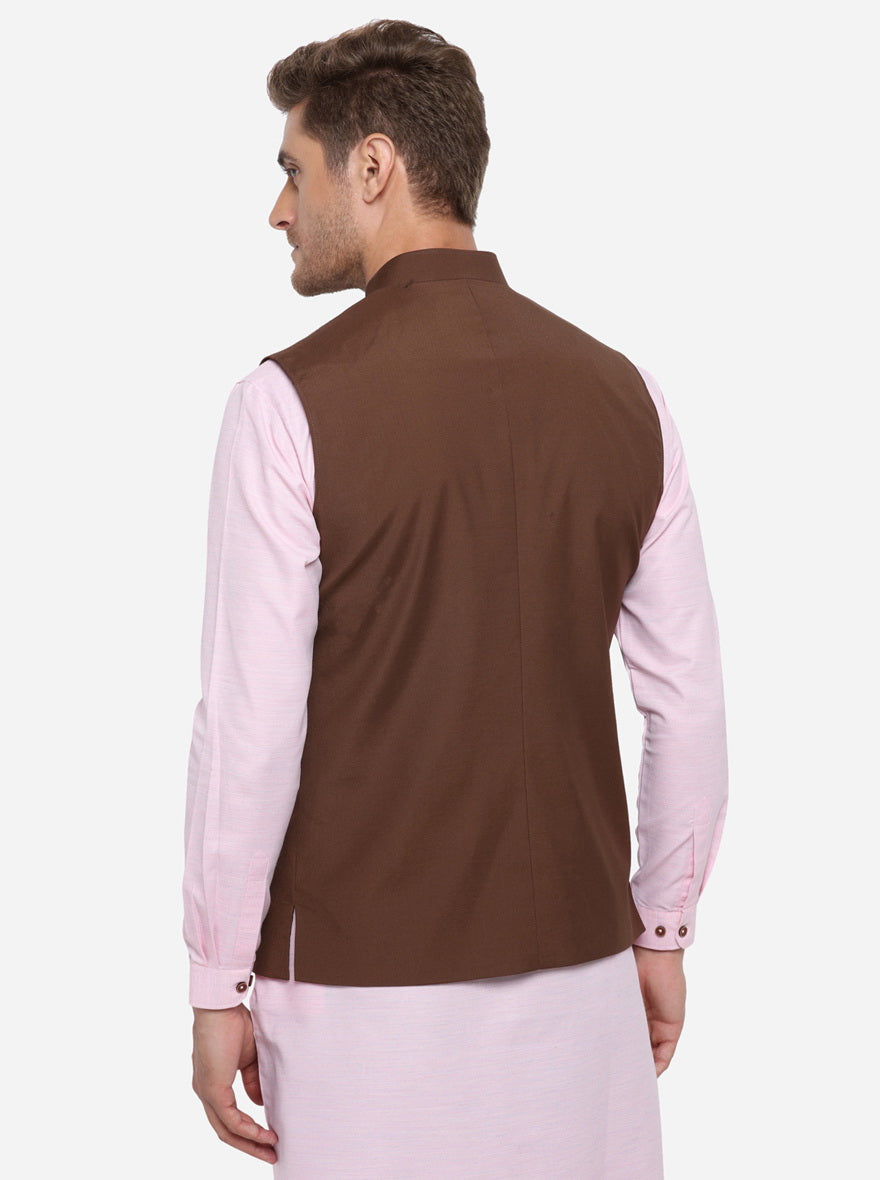 Coffee Brown Modi Jacket | JadeBlue