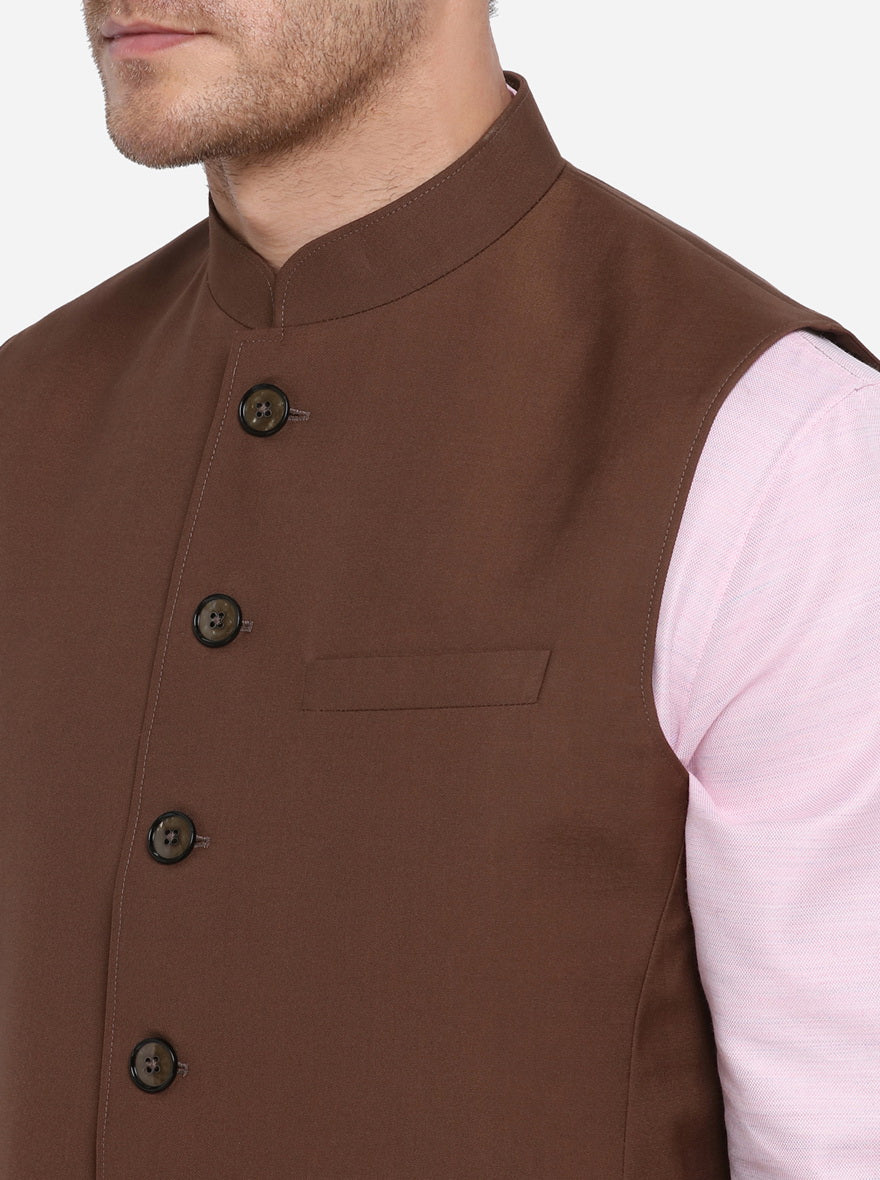 Coffee Brown Modi Jacket | JadeBlue