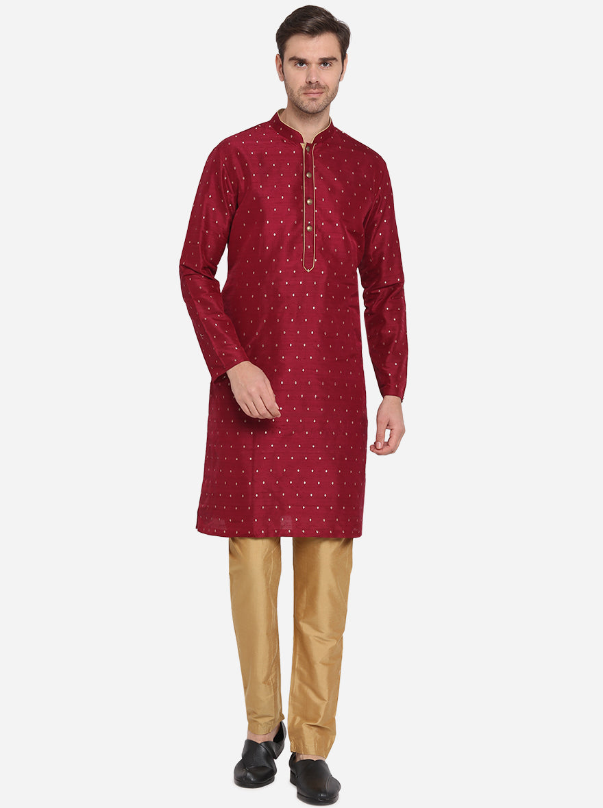 Wine Kurta Set | Siddhesh Chauhan