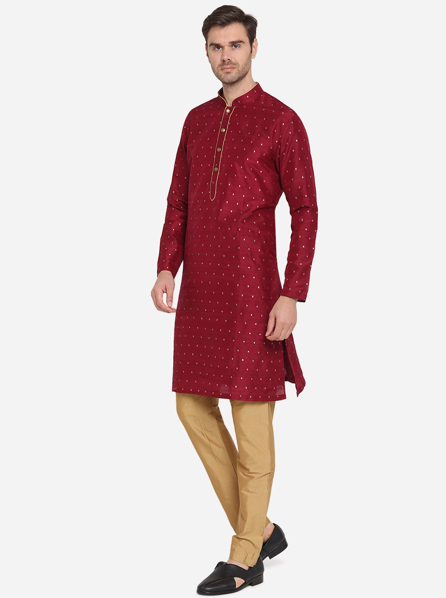 Wine Kurta Set | Siddhesh Chauhan