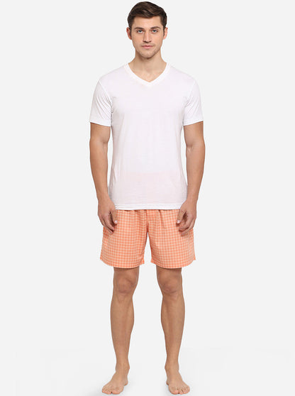 Fusion Coral Printed Regular Fit Boxer Shorts | JadeBlue