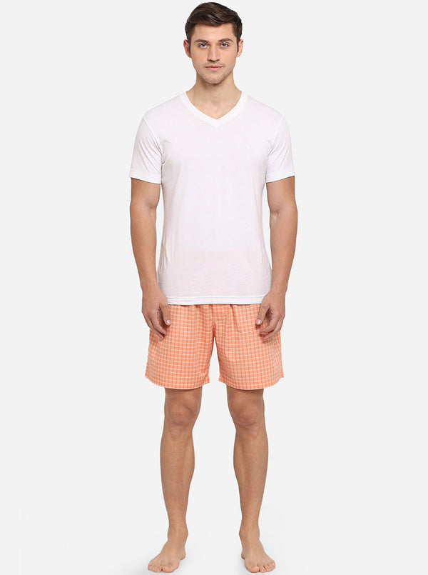 Fusion Coral Printed Regular Fit Boxer Shorts | JadeBlue