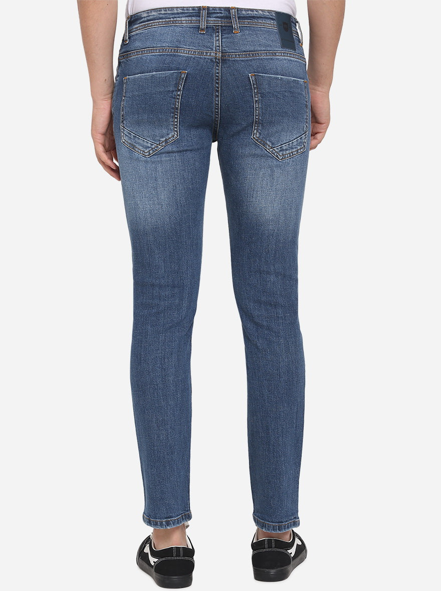 Insignia Blue Solid Slim Fit Jeans | JadeBlue Sport