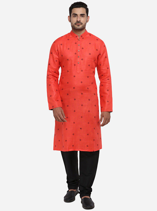 Bright Red Kurta Set | TULA