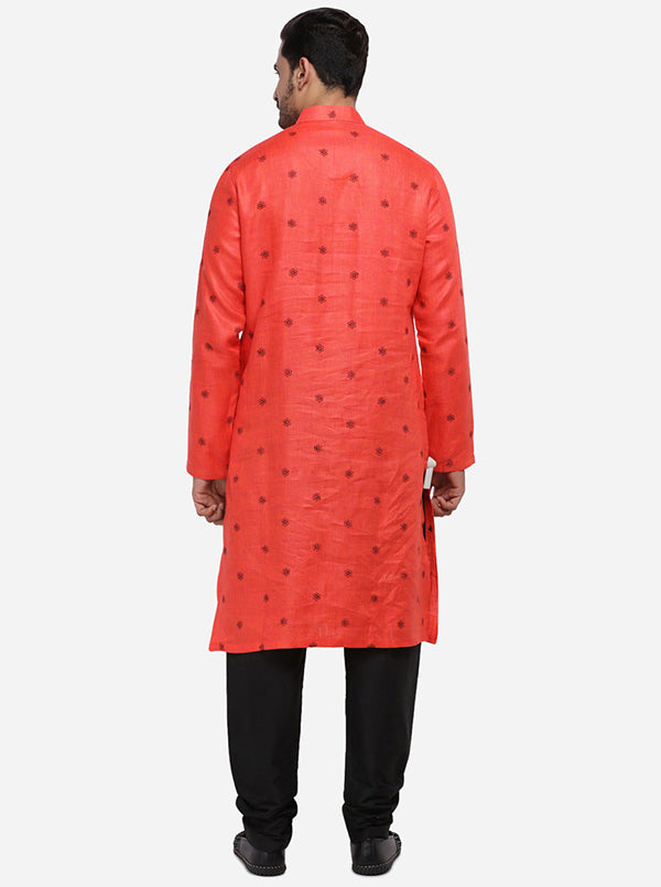 Bright Red Kurta Set | TULA