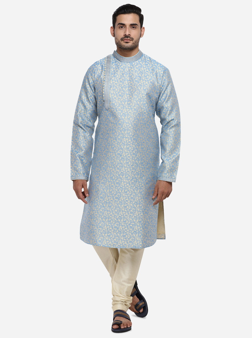 Ice Blue Kurta Set | Azania