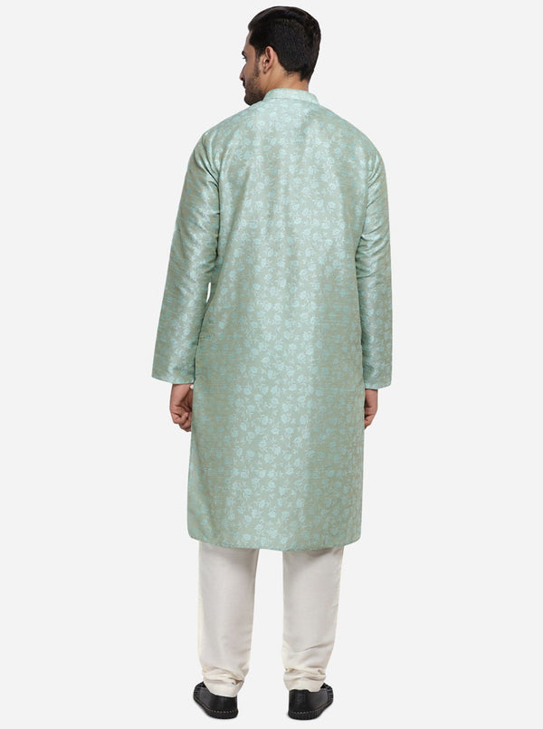 Light Turquoise Blue Kurta Set | Azania
