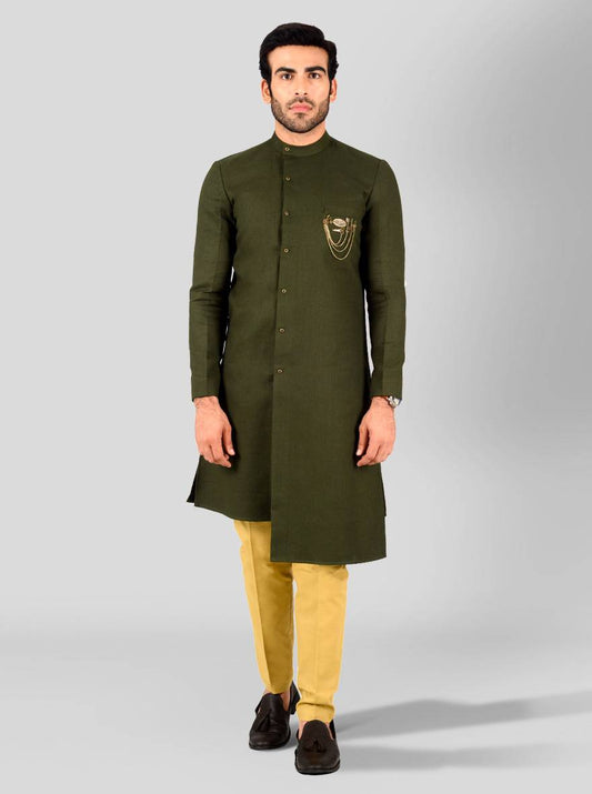 Forest Green Kurta Set | Azania