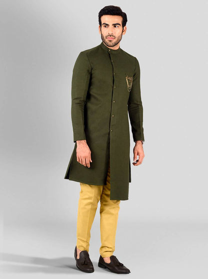 Forest Green Kurta Set | Azania