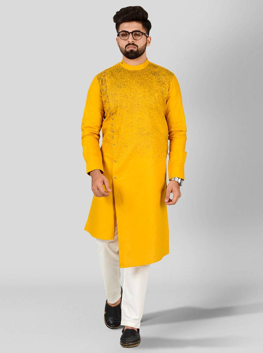 Deep Yellow Kurta Set | Azania