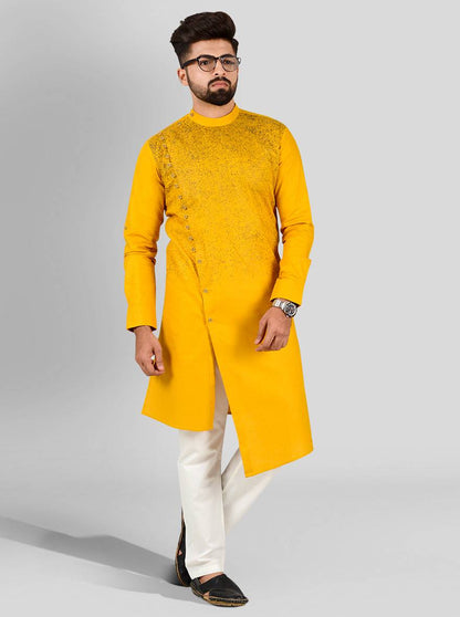 Deep Yellow Kurta Set | Azania