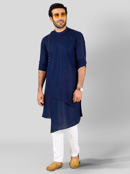 Navy Blue Kurta Set | Azania