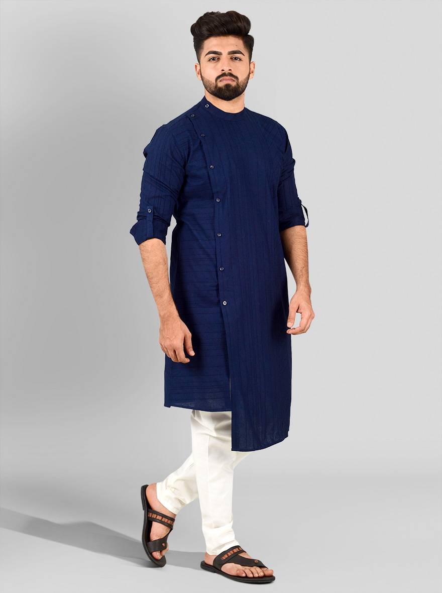 Navy Blue Kurta Set | Azania