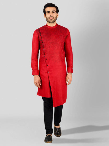Dark Red Kurta Set | Azania