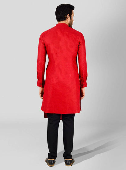 Dark Red Kurta Set | Azania