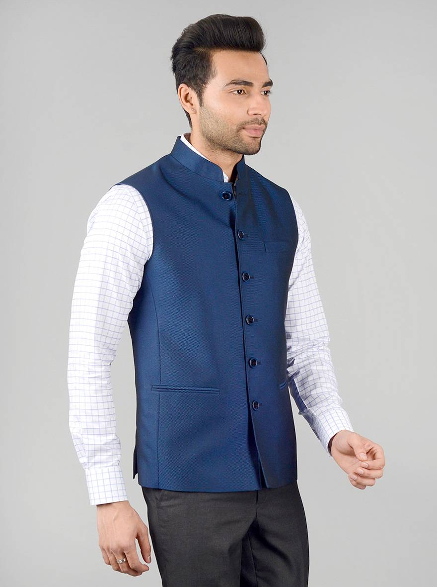 Blue & Black Modi Jacket | JadeBlue