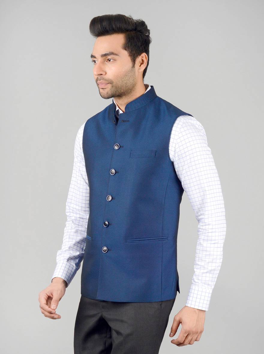 Blue & Black Modi Jacket | JadeBlue