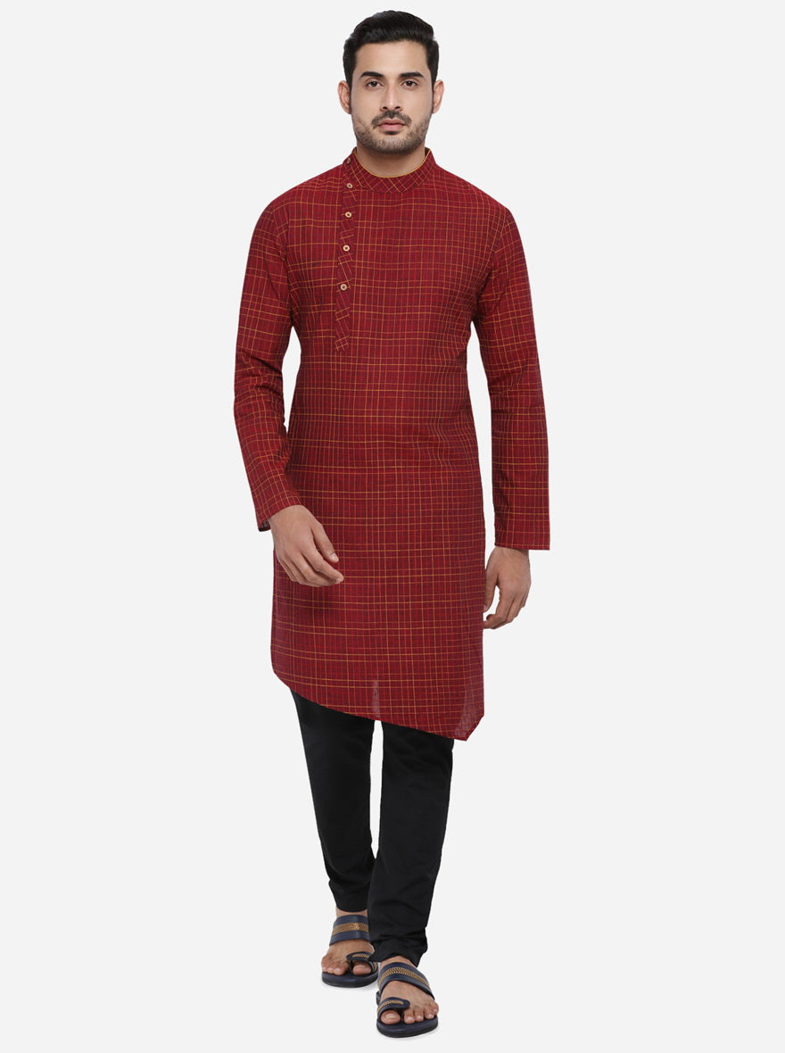 Maroon Kurta | Azania