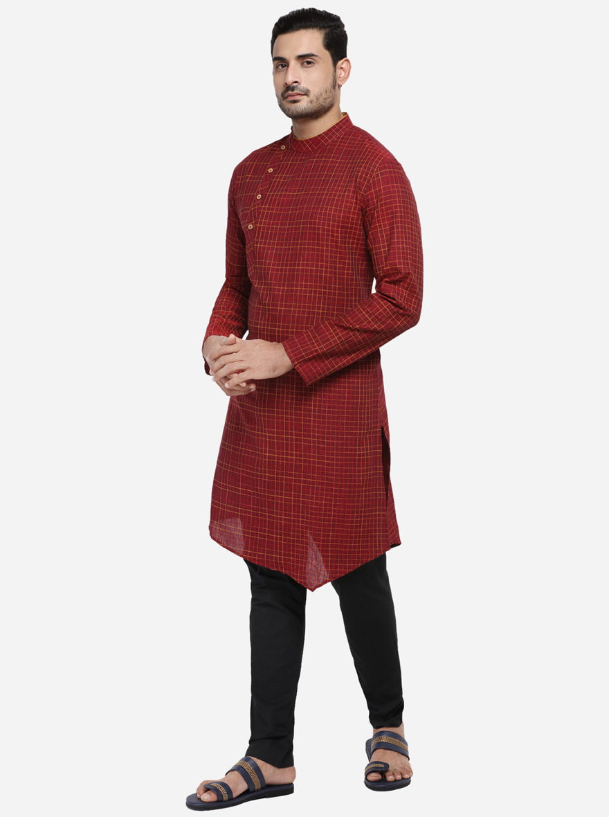 Maroon Kurta | Azania