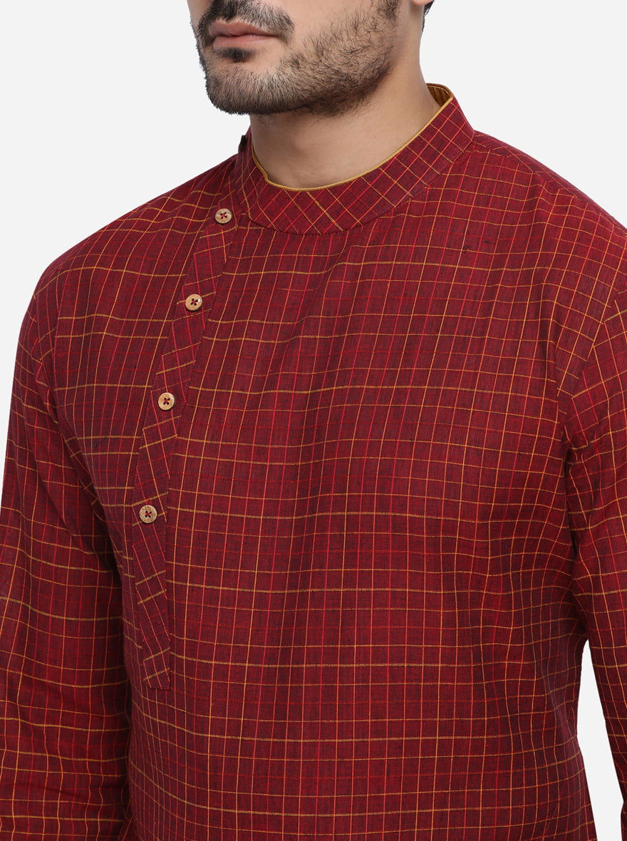 Maroon Kurta | Azania