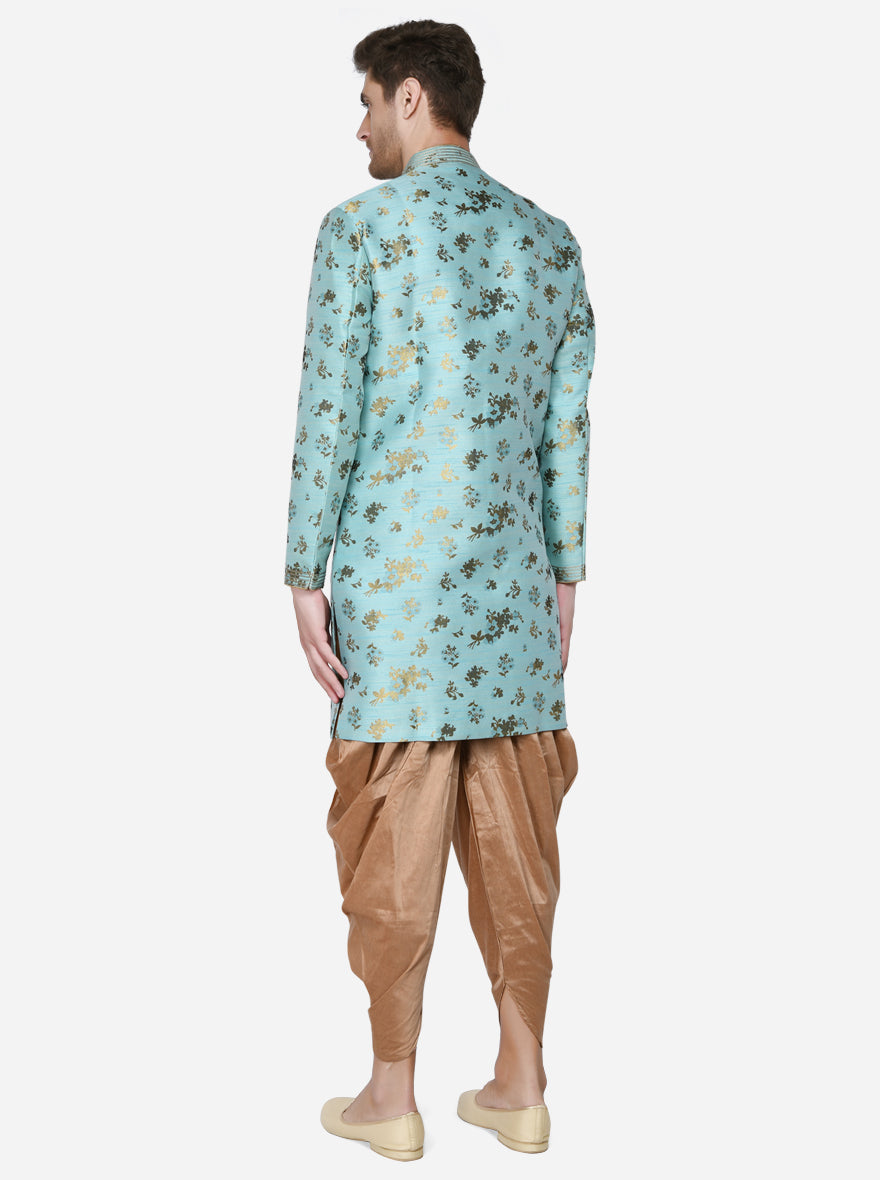 Sea Green Semi Indowestern | Azania