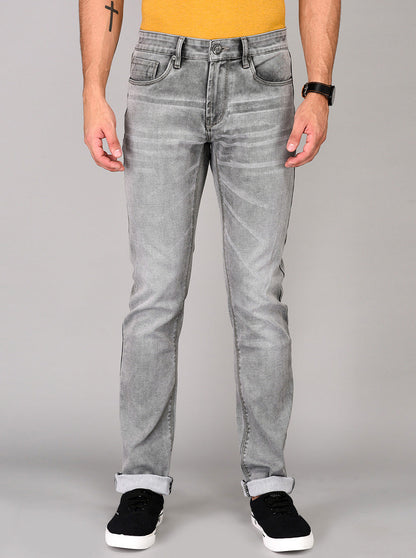 Grey Straight Fit Jeans | JB Sport