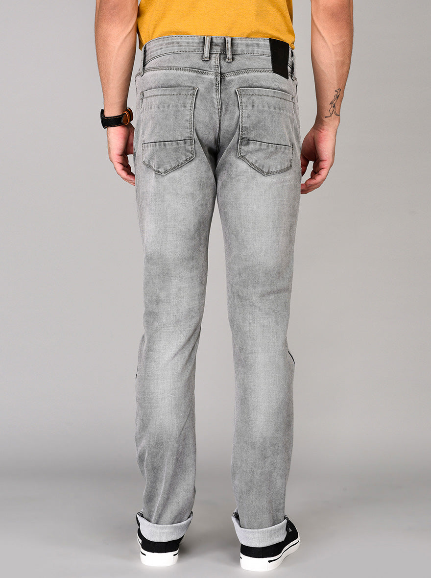 Grey Straight Fit Jeans | JB Sport