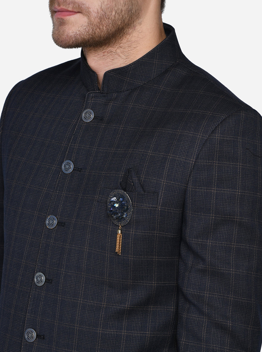 Deep Purple Jodhpuri Suit | JadeBlue