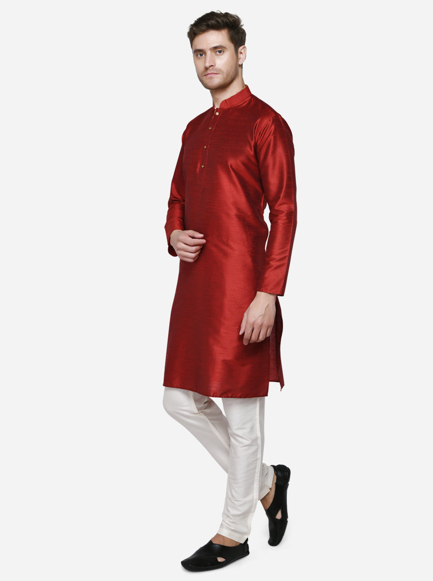 Dark Red Kurta | Azania