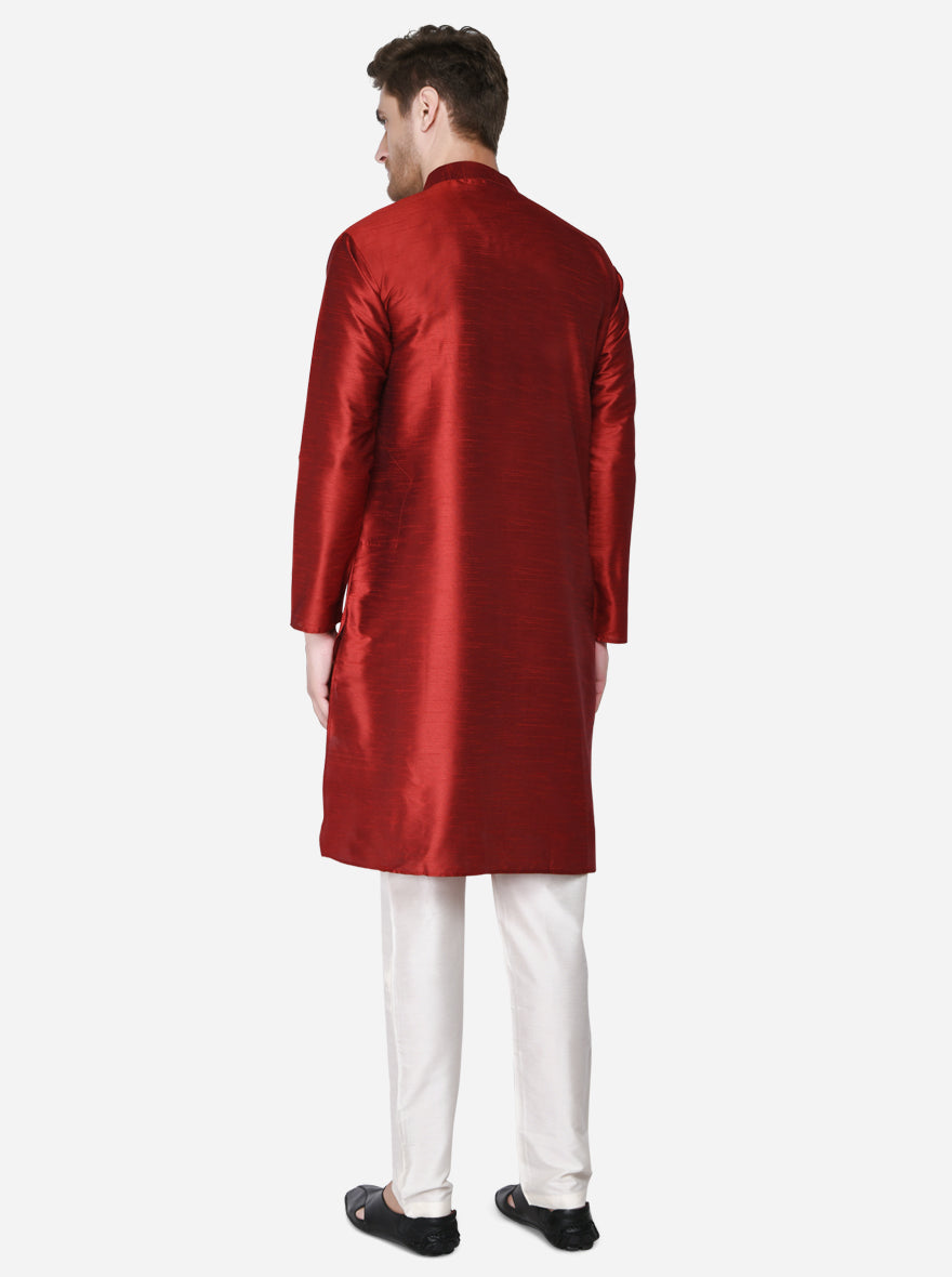 Dark Red Kurta | Azania