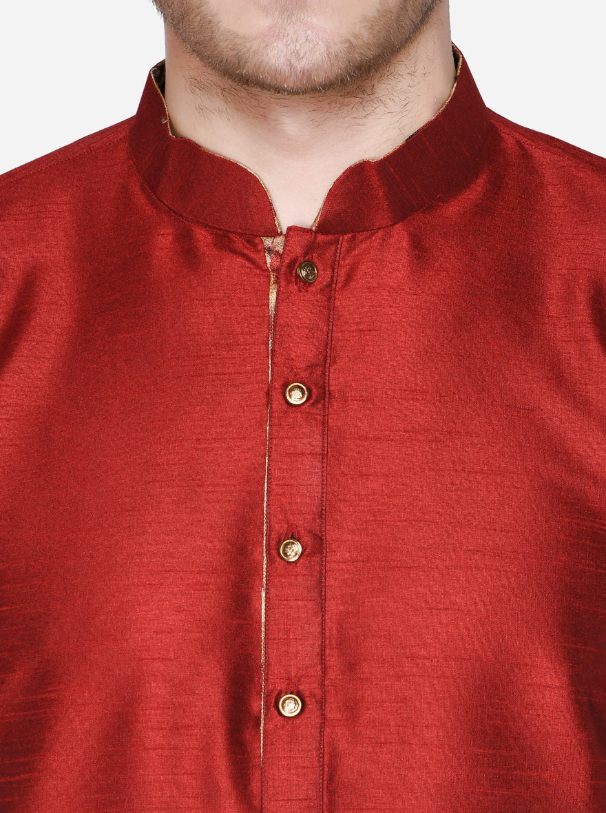 Dark Red Kurta | Azania