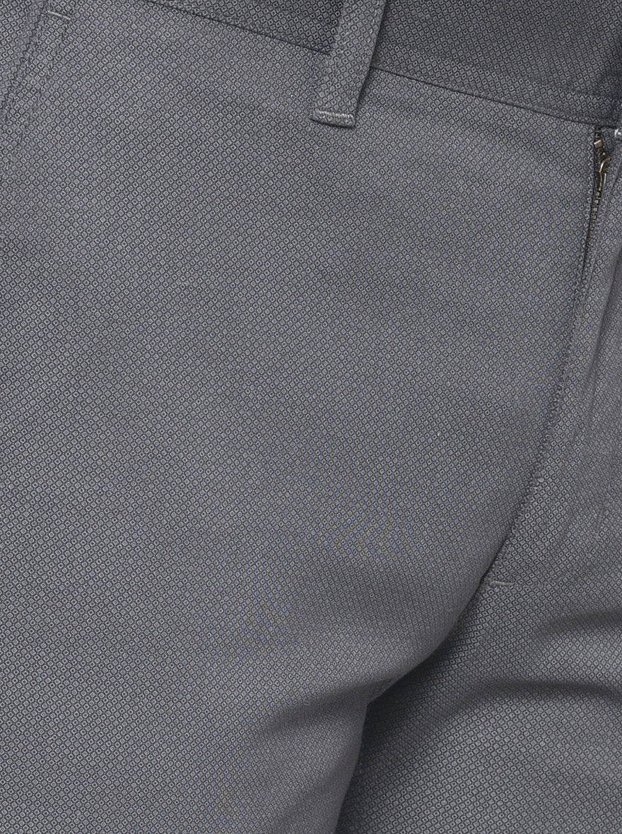 Black Solid Super Slim Fit Casual Trouser | Greenfibre