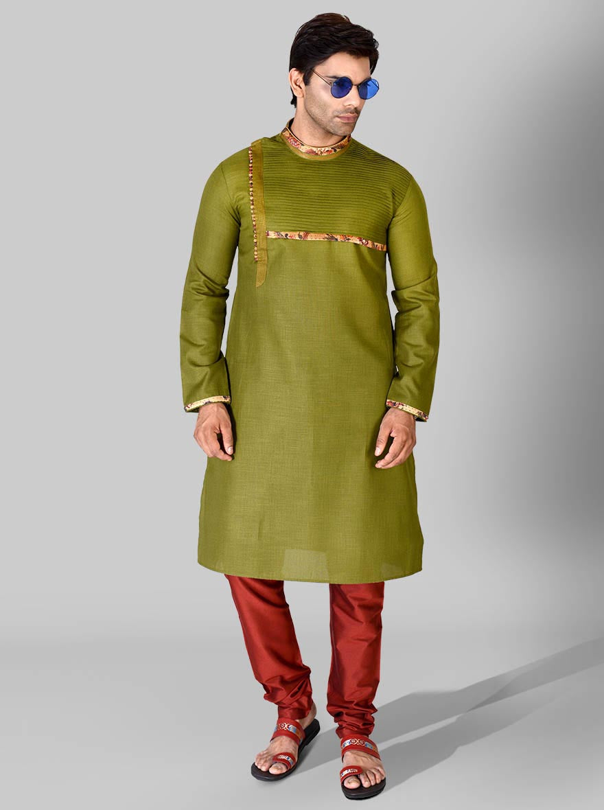 Mehendi Green Kurta Set | Azania