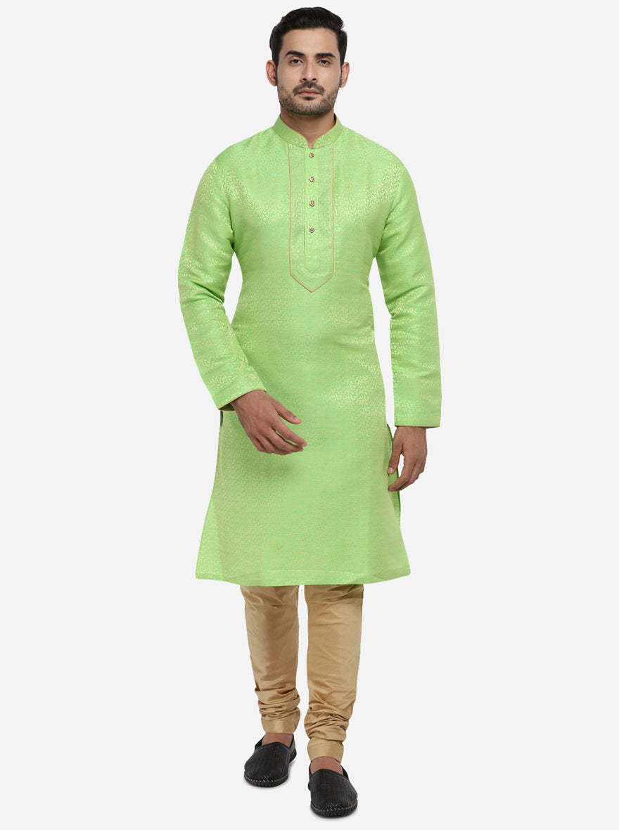 Grass Green Kurta Set | Azania