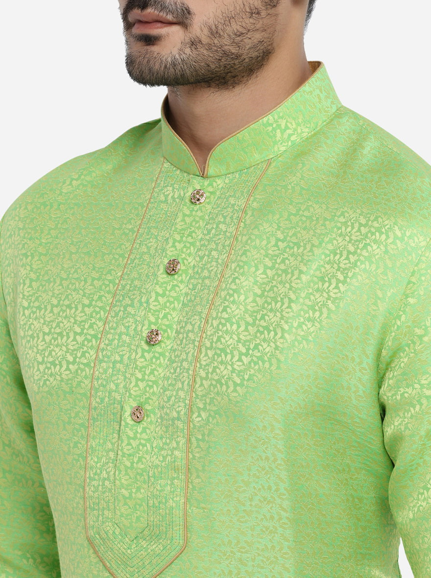 Grass Green Kurta Set | Azania