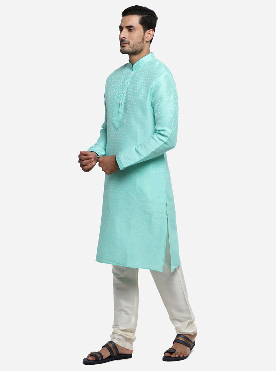 Aqua Green Kurta Set | Azania