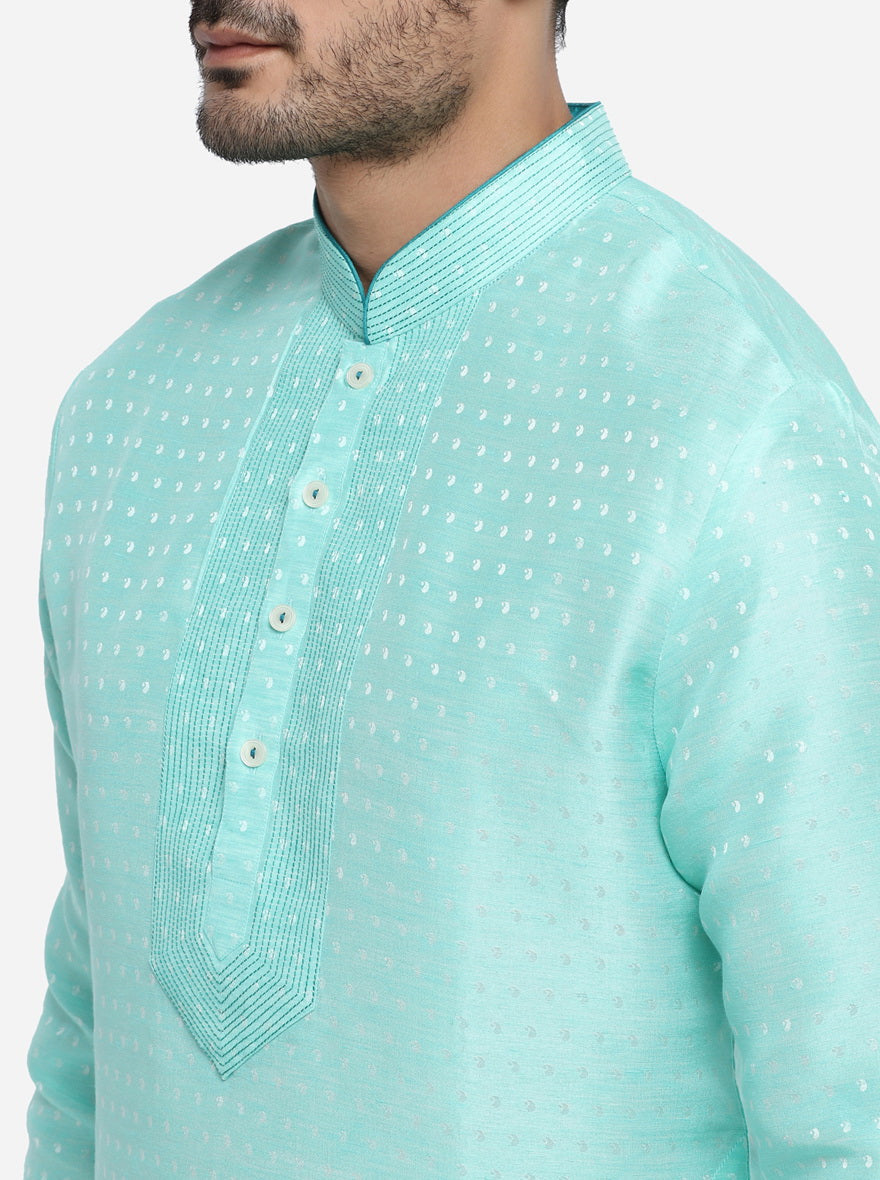 Aqua Green Kurta Set | Azania