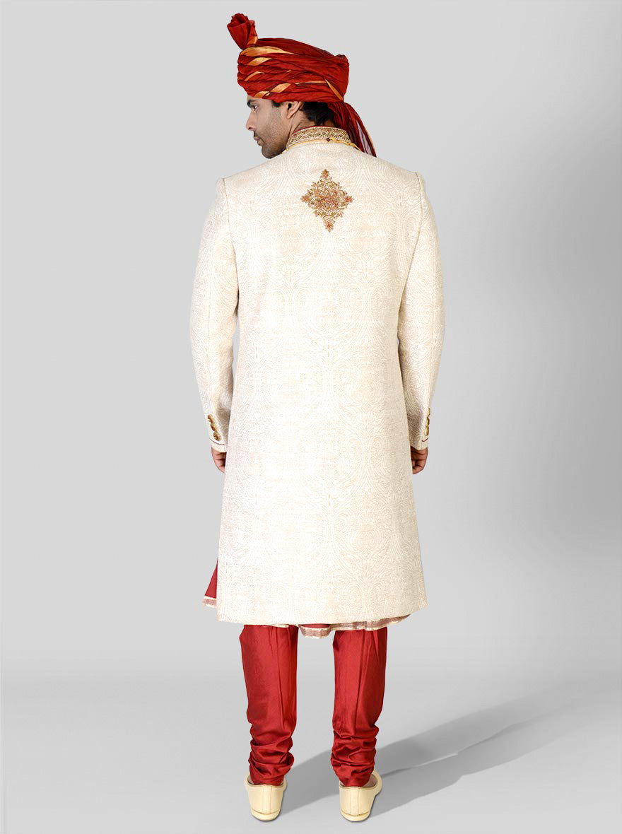 Cream Sherwani | Azania