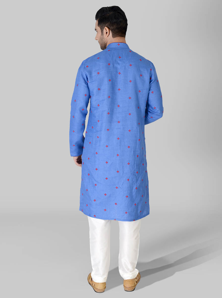 Light Cobal Blue Kurta Set | TULA