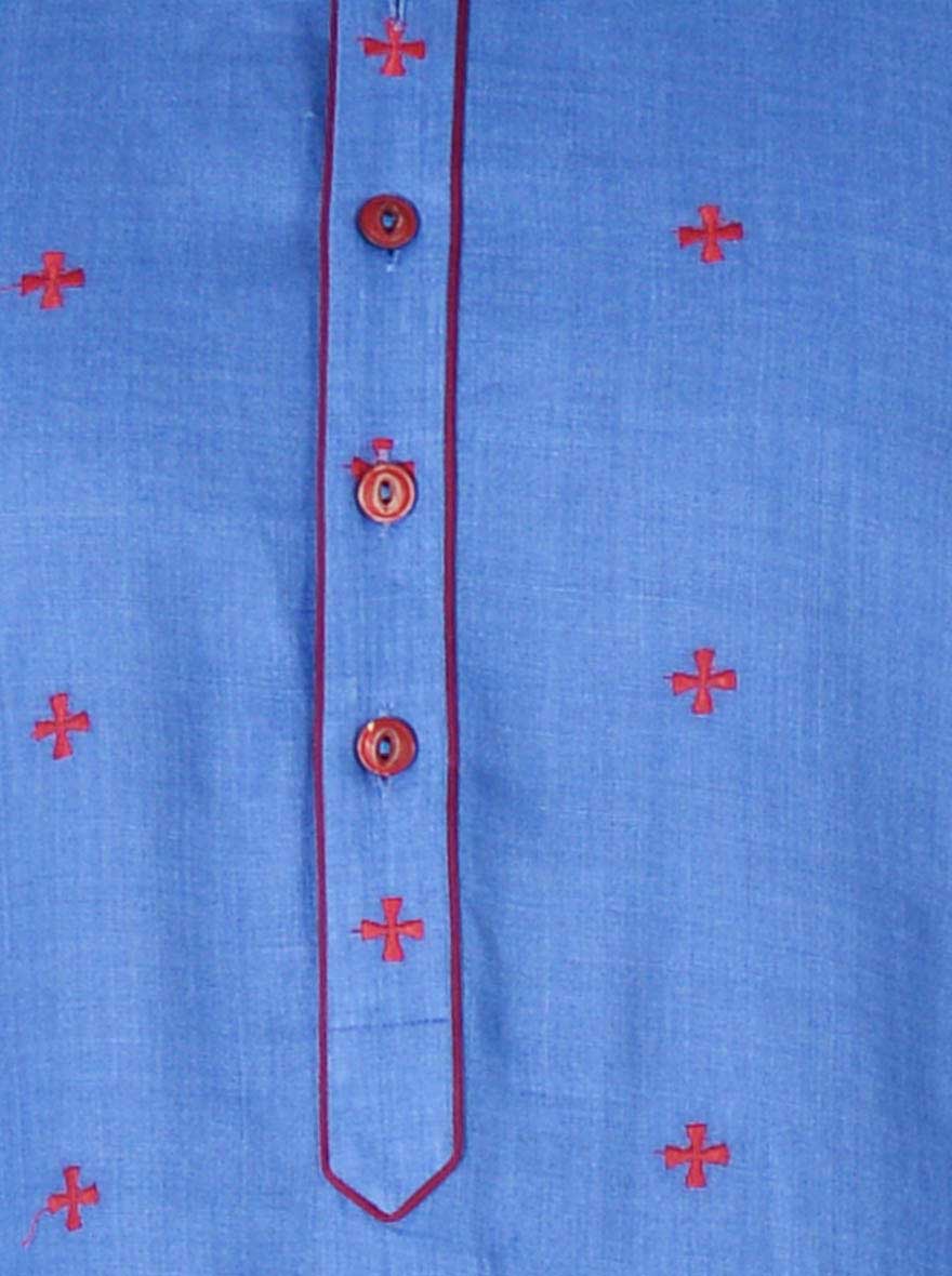 Light Cobal Blue Kurta Set | TULA