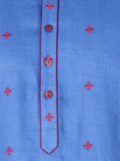 Light Cobal Blue Kurta Set | TULA
